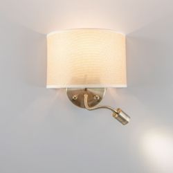 Citilux Декарт CL704306 Бра с бежевым абажуром и диммером