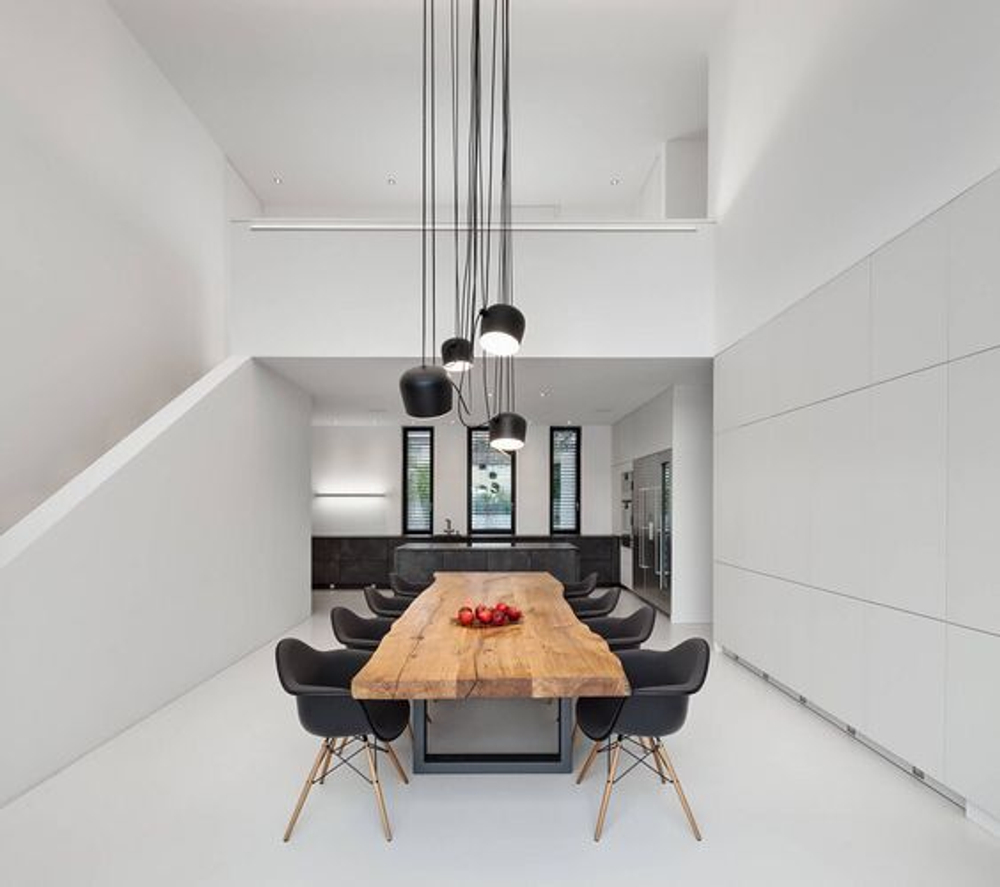 Pendant design lamp  AIM by Flos (3 lampshade ,  White)