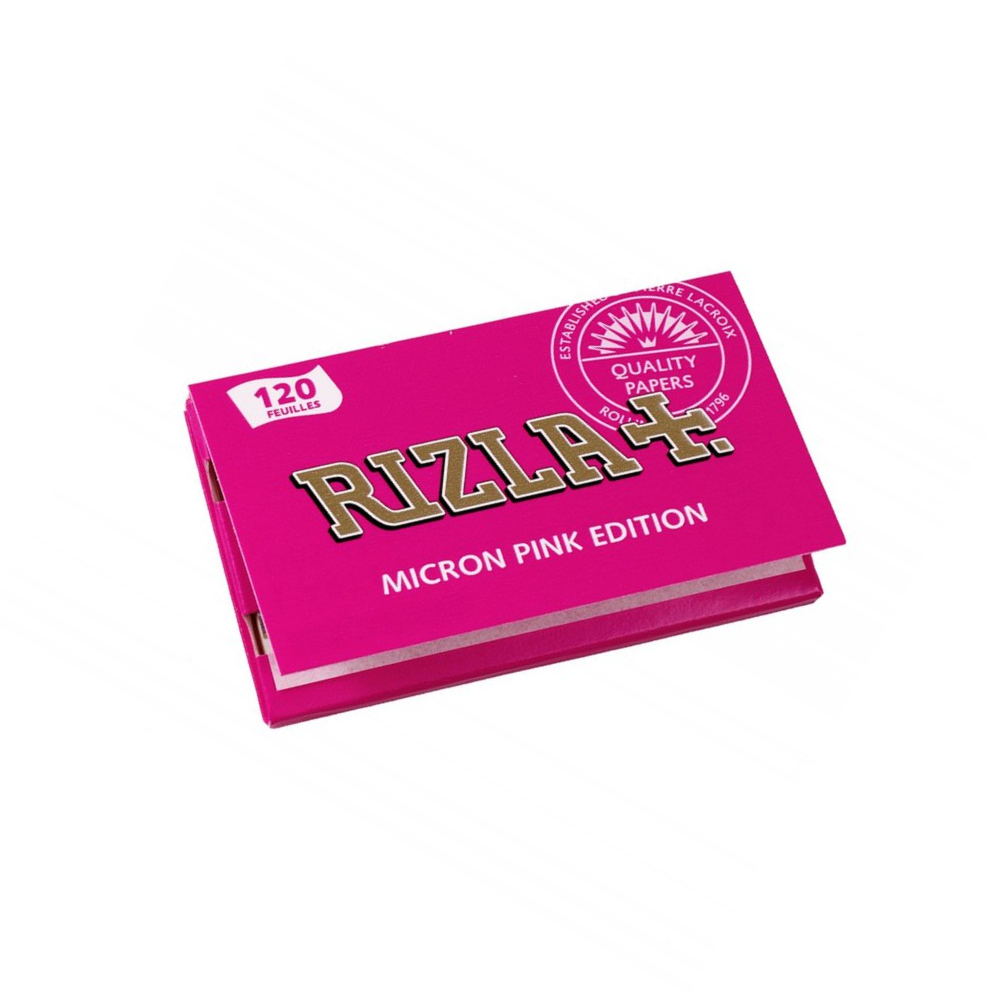 Бумага для сигарет "Rizla+" Micron Pink Edition 12.5гр/м 120л*25шт