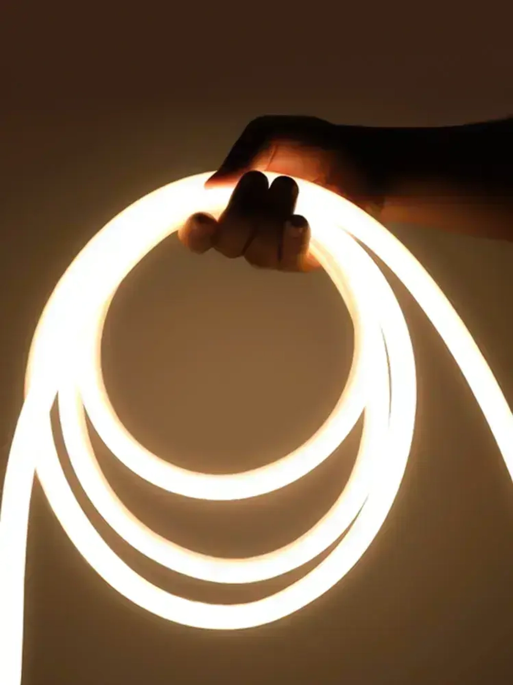 Светодиодная термостойкая лента для сауны 120 LED/м, 14,4 Вт/м, 24 В, влагозащищенная IP68, Белый 4000K, 5 м, с держателем ленты