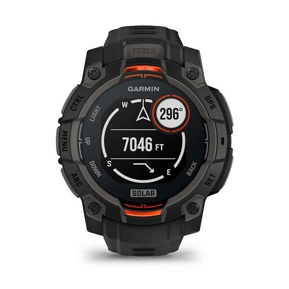 Умные часы Garmin Instinct 3 Solar 45 mm Black with Black Band (010-02934-00)