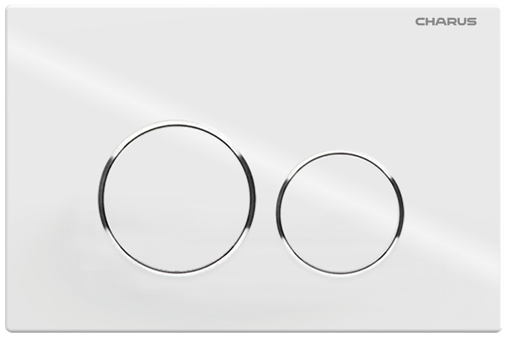 Клавиша для инсталляции CHARUS Spazio FP.330.11.01, белый глянцевый