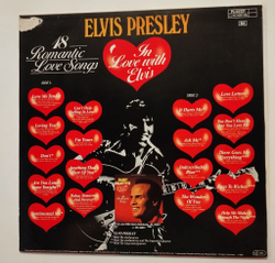 Винтажная виниловая пластинка LP Elvis Presley In Love With Elvis. 18 Romantic Love Songs (Germany 1982)