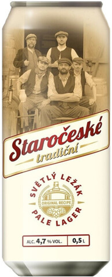 Пиво Старочески Традични / Staroceske tradicni 0.5 - банка