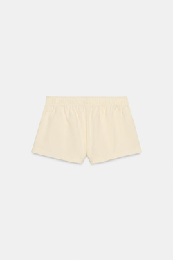 ZARA МИНИ-ШОРТЫ С ЛАМПАСАМИ, СВЕТЛО-ЖЕЛТЫЙ