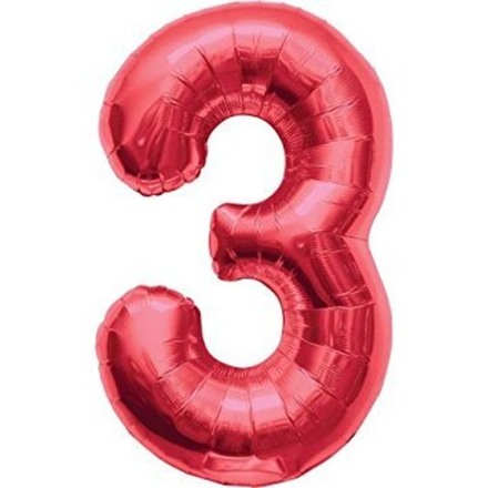 Цифра "3" (цвет на выбор) 1 шт