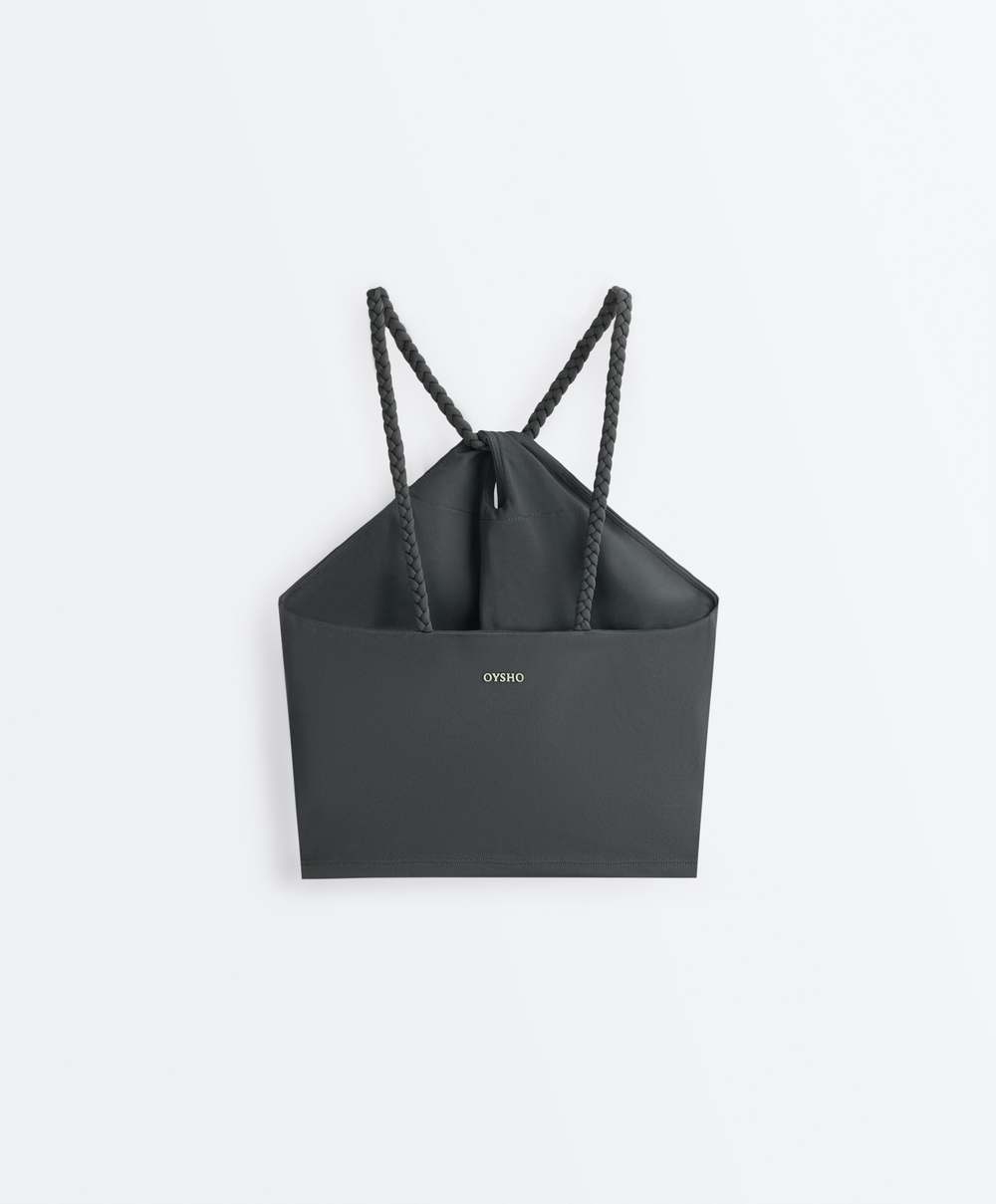 Oysho Топ Comfortlux, серый стальной