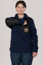 Куртка флисовая женская МЧС (с шевронами)