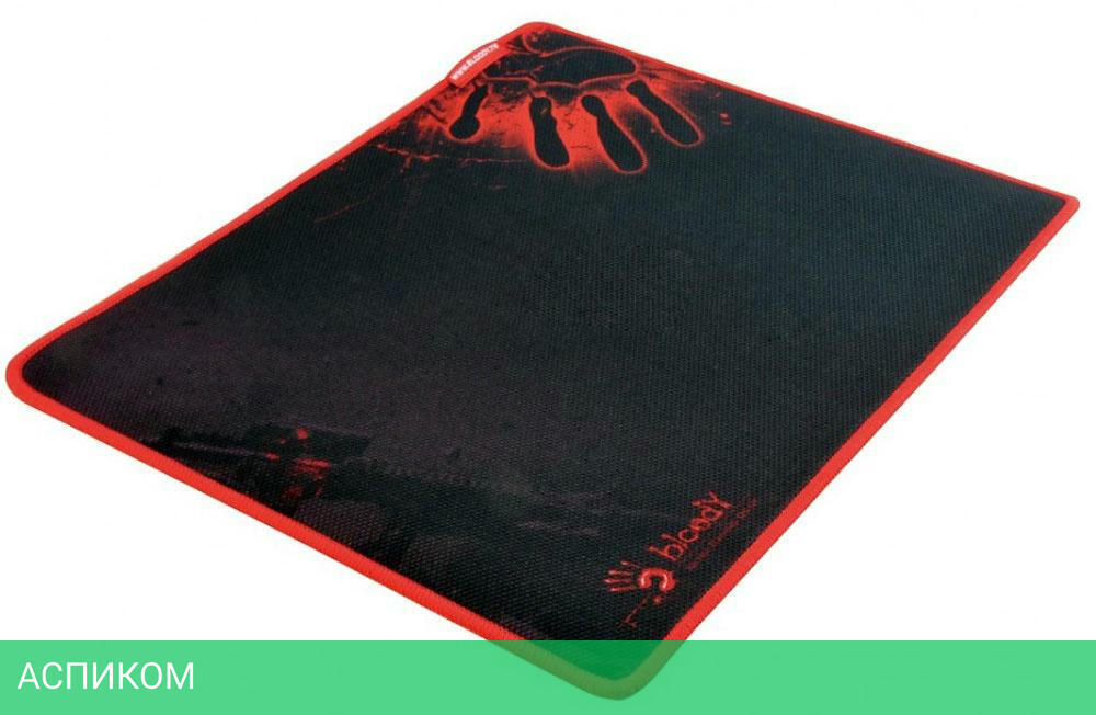 Коврик для мыши A4Tech Bloody черный/красный (B-080)