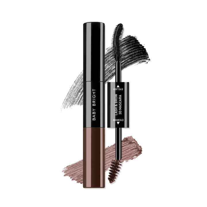 Тушь для ресниц и бровей 2 в 1 Baby Bright Lash & Brow 3D Mascara 7,5 мл + 5,5 мл
