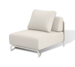 "Мальдивы" трансформирующаяся лаунж-зона из искусственного ротанга, цвет соломенный