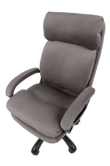 Кресло Chairman Home 505 Россия ткань Т-55 серый (черный пластик)