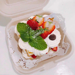 Упаковка для бенто-торта 15*15*7,5 см (вн.9*9 см),сахарный тростник