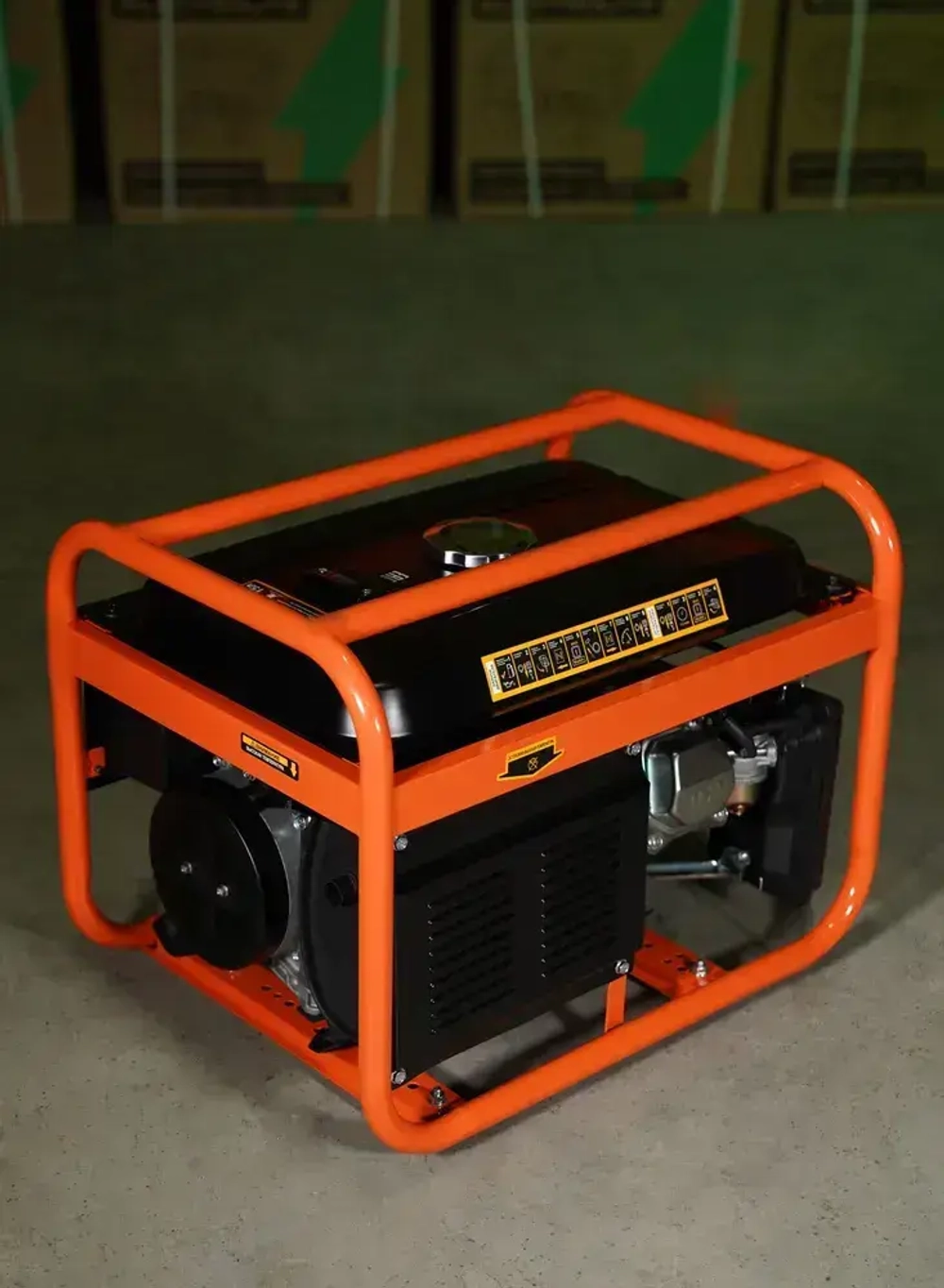 Электрогенератор бензиновый электростанция PFG 4500 PRO (4-х тактный двигатель, 4.875 кВа полная мощность, 220 В/12 В, 3/3,5 кВт, 50 Гц, 7 л.с, РУЧНОЙ СТАРТЕР) 3квт рамочный