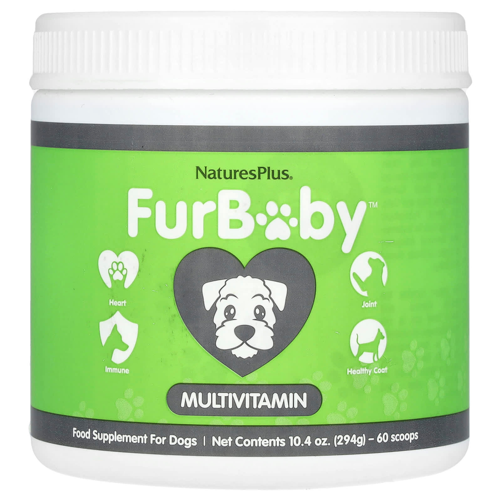 NaturesPlus, FurBaby ™, мультивитамины для собак, 294 г (10,4 унции)
