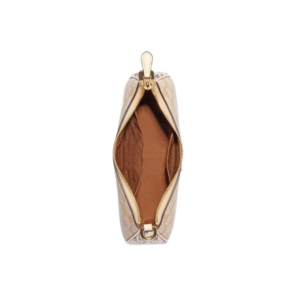 Сумка Teri Classic Full Print Shoulder Bag Small Ladies Beige Monogram