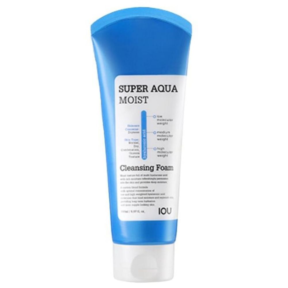 Пенка для умывания увлажняющая IOU Super Aqua Moist Cleansing Foam 150 мл