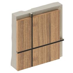 Теневой профиль разделительный анодированный черный, 3000x5x10 мм