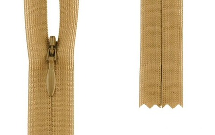 Молния потайная, неразъемная YKK Тип 2 20 см, цв.188