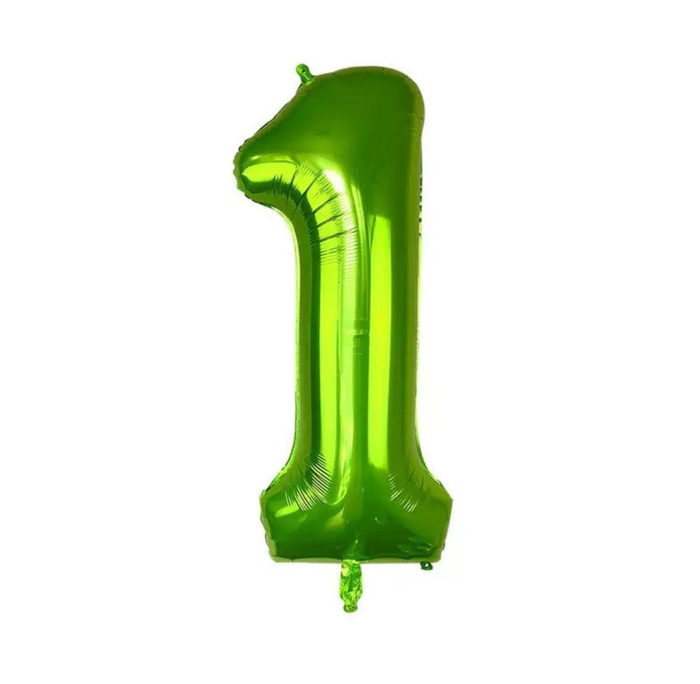 Цифра 1 Лайм 40&quot;/102 см