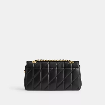 COACH СУМКА ЧЕРЕЗ ПЛЕЧО TABBY 26 С МЯГКОЙ ПОДКЛАДКОЙ, ЧЕРНЫЙ/ЗОЛОТОЙ