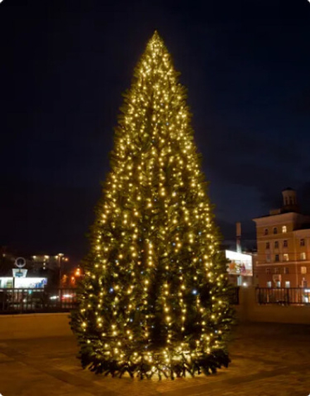 Уличная гирлянда "Теплые огни" 24В - для елок от 3 до 22 м