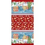 Полотенце кухонное 40*75см «Подарок» красное, рогожка