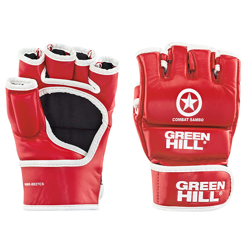 MMR-0027cs Перчатки COMBAT SAMBO красные