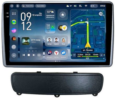 Магнитола для KIA Sorento 2 XM 2012-2016 (климат на ШГУ, рамка-накладка) - Teyes CC4-PRO монитор 9.5" 2K QLED на Android 13, Snapdragon 778G, AI, CarPlay, DSP, 4G SIM-слот