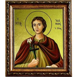 Иоанн Русский исповедник. Икона на холсте.