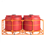 Кассета с полным сливом 2*5000л КАС Политим 10000 л.(4330x2190x2085см;красный) - арт.560810