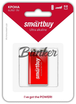 Элем.пит.6LR61-1BL Крона Smartbuy (12/240) (SBBA-9V01B)