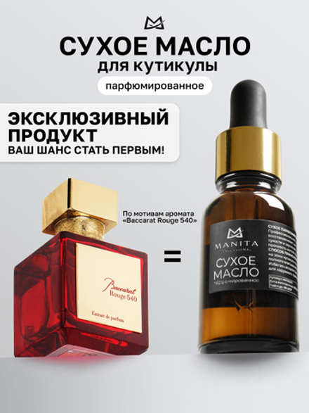 MANITA PROFESSIONAL Масло для кутикулы сухое парфюмированное BACCARAT 15 ml.