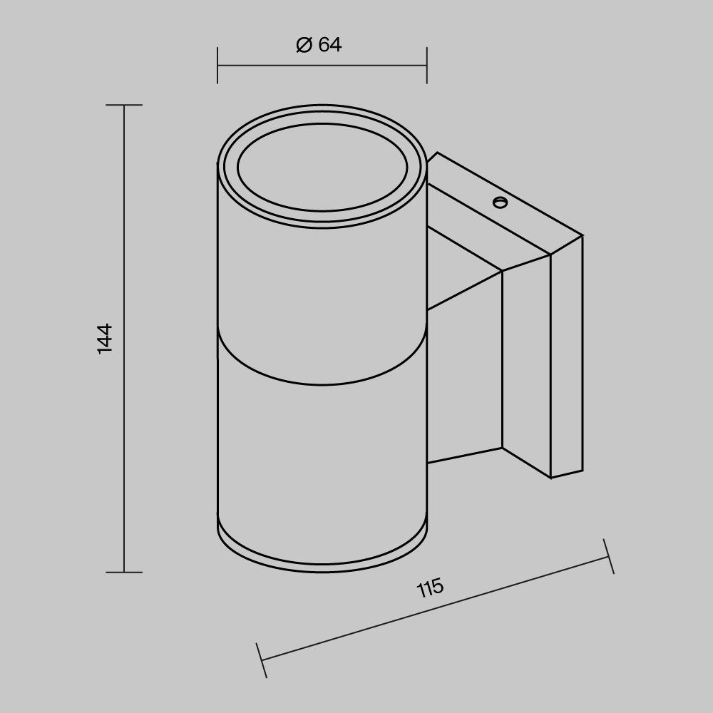 Настенный светильник (бра) Outdoor O574WL-01W