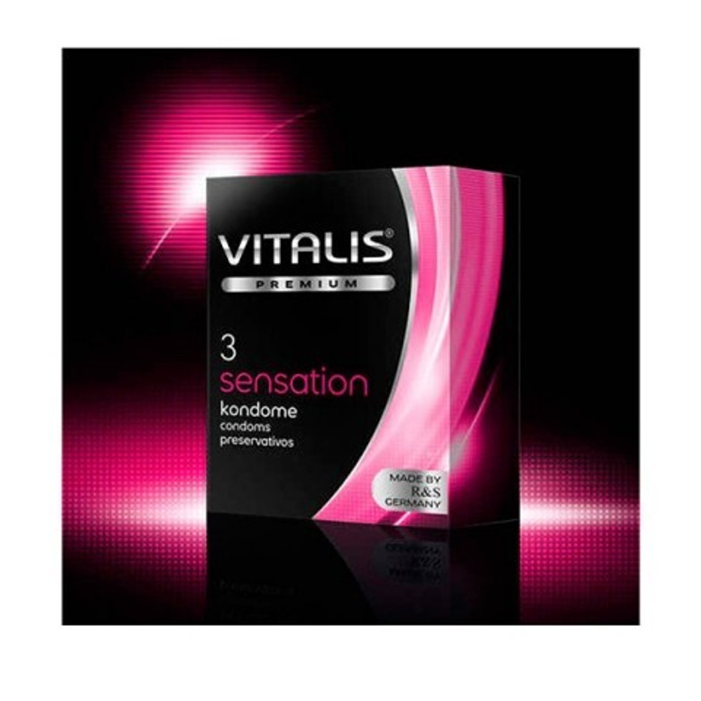 VITALIS №3 Sensation Презервативы с кольцами и точками