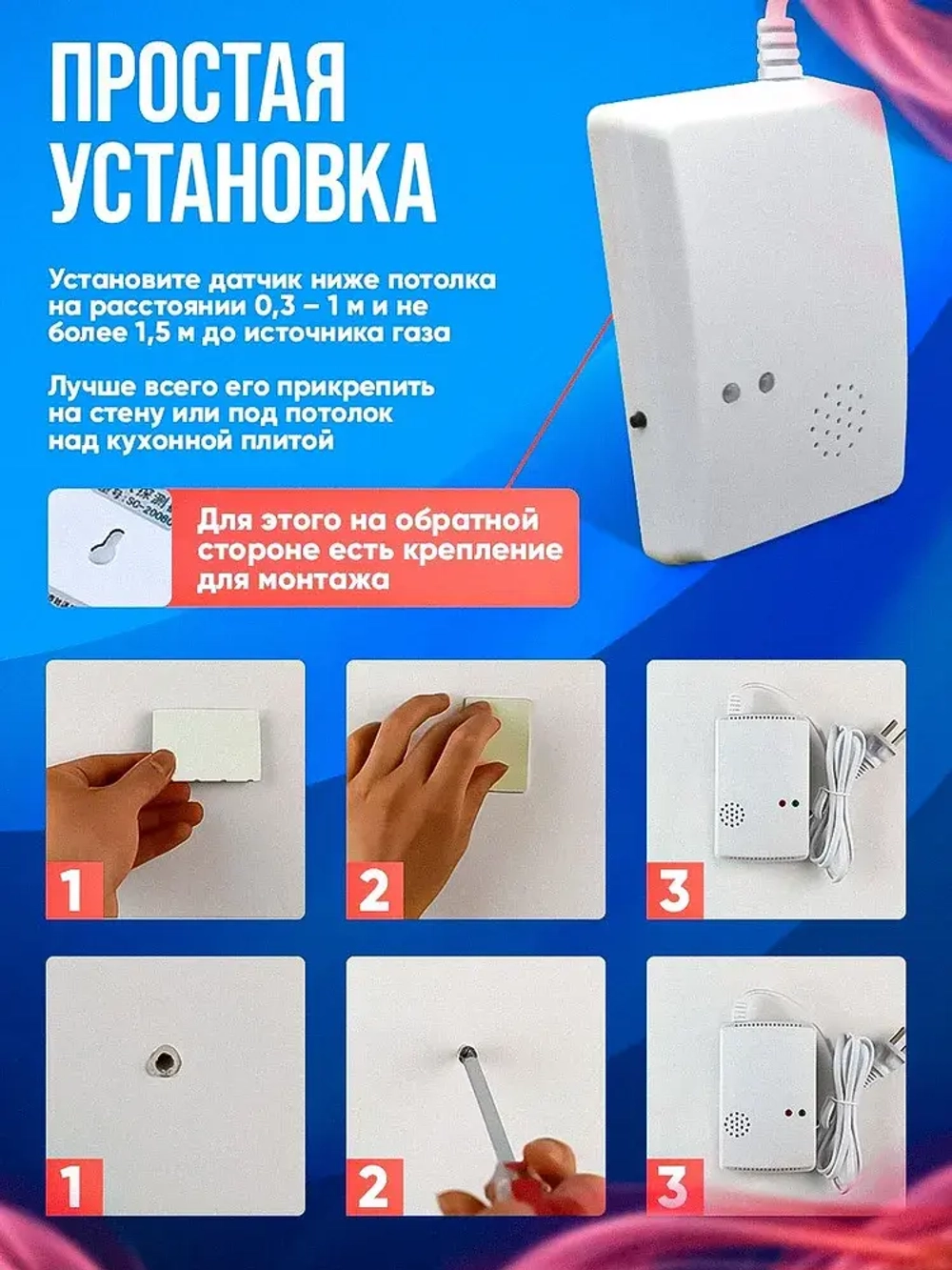 Датчик утечки газа