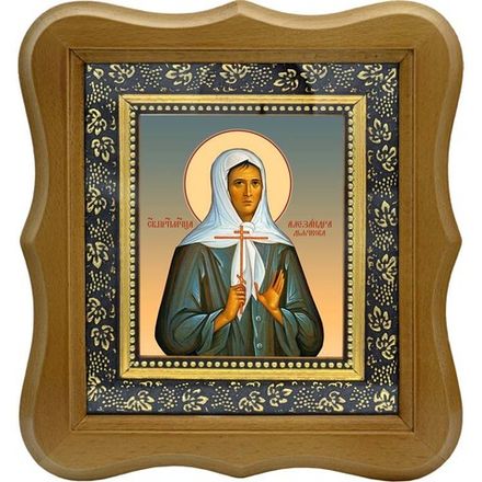 Александра Дьячкова, послушница, преподобномученица. Икона на холсте.