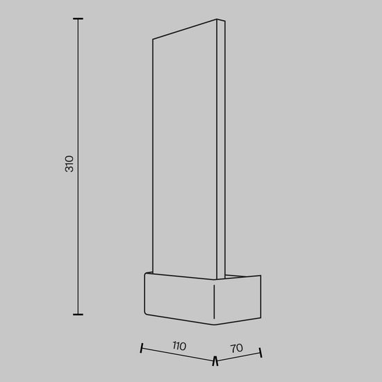 Настенный светильник (бра) Maytoni MOD318WL-L3CH3K