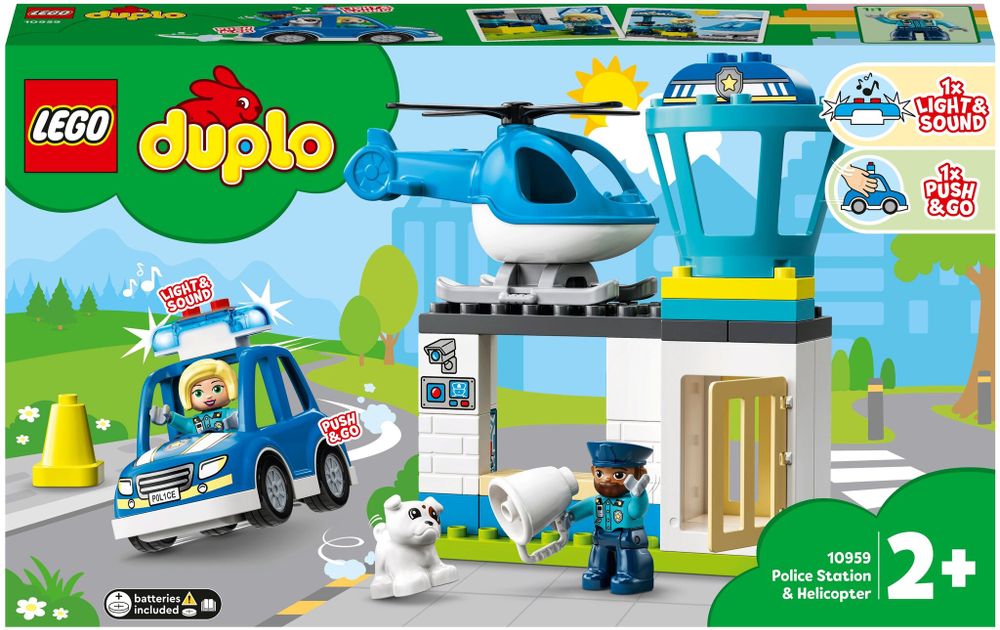 Конструктор LEGO DUPLO Town 10959 Полицейский участок и вертолёт