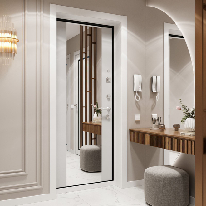 Входная дверь XL с зеркалом