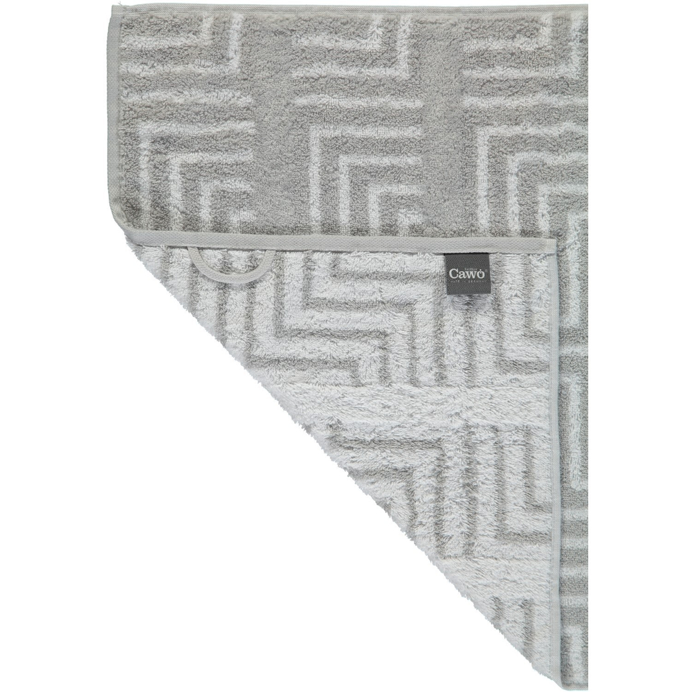 Полотенце 80х150 Cawo Noblesse 1066 Decor Jacquard светло-серое