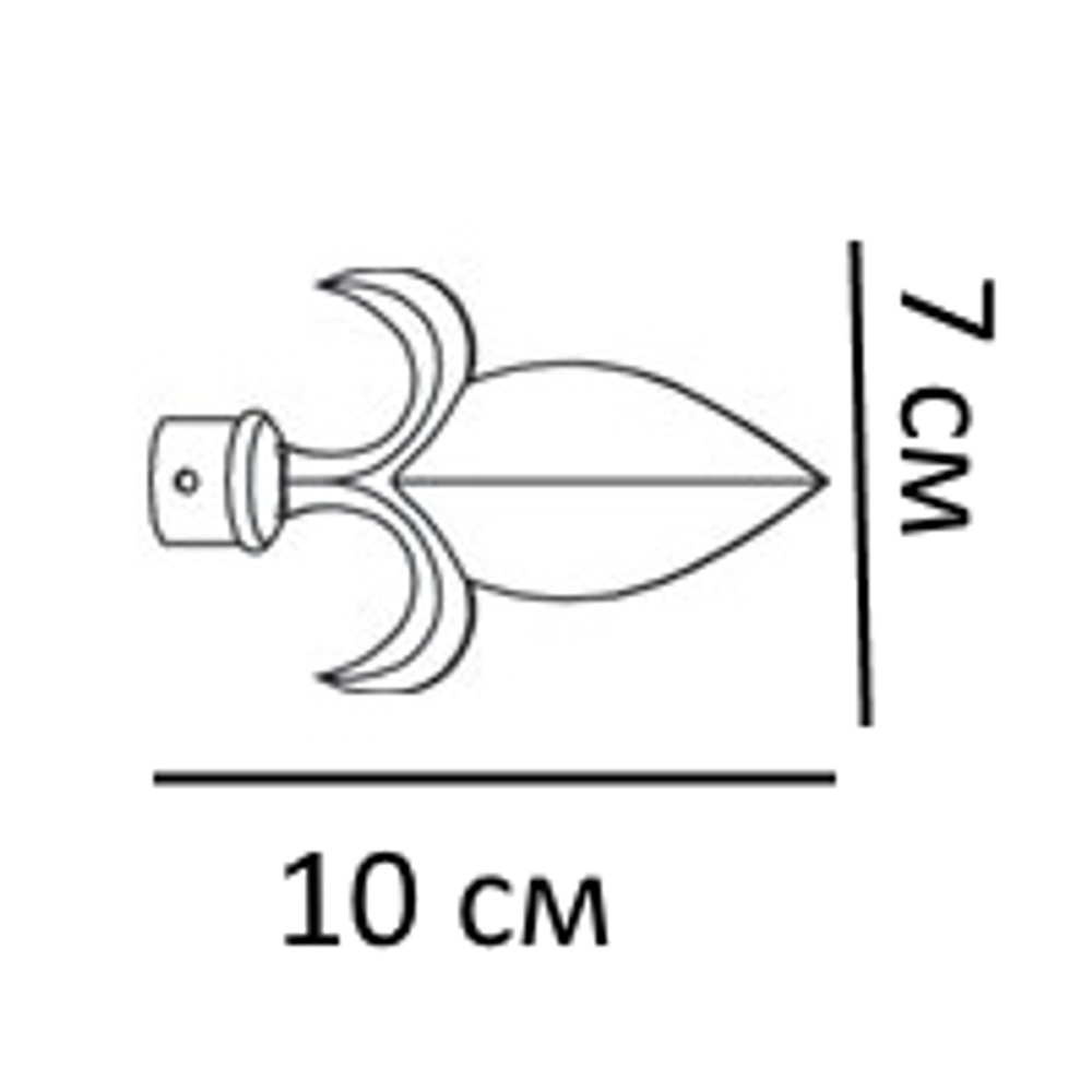 Наконечники декоративные Лилия Артик d16 мм (9 цветов)