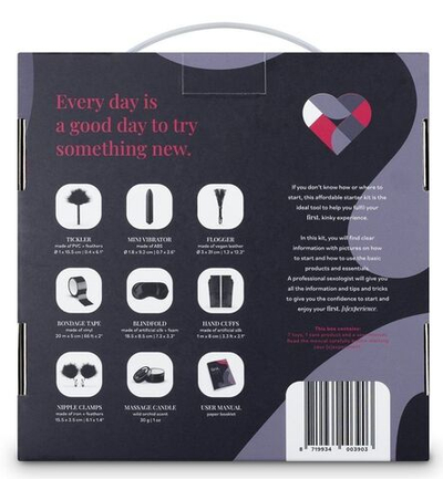 Стартовый набор БДСМ First Kinky Experience (Цвет: черный)
