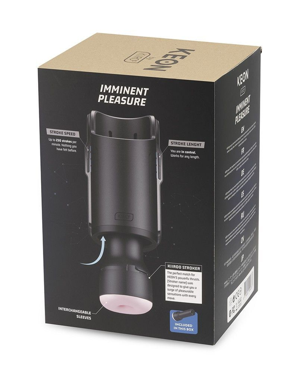 Интерактивный автоматический мастурбатор-вагина Keon Combo (Цвет: телесный с черным)