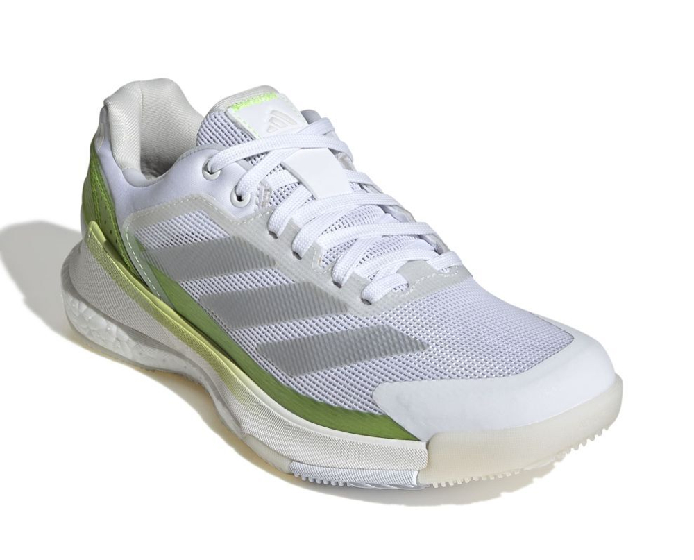 Женские кросовки для Padel Adidas Crazyquick Boost Padel W - прозрачный лимонный/облачно-белый/серебристый металлик