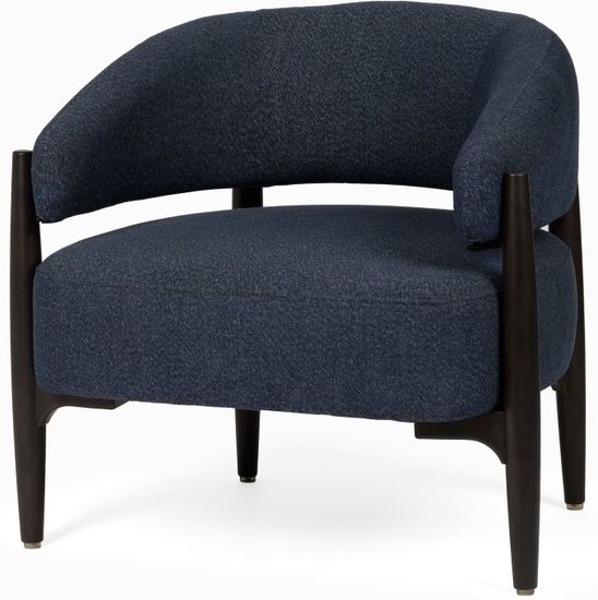 Кресло Mellosa синяя ткань