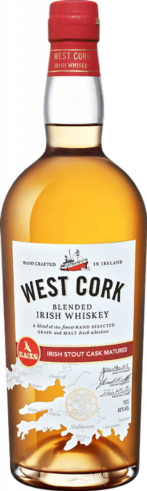 Виски ВЕСТ КОРК АЙРИШ СТАУТ КАСК МЭЙЧУРД Виски ВЕСТ КОРК АЙРИШ СТАУТ КАСК МЭЙЧУРД