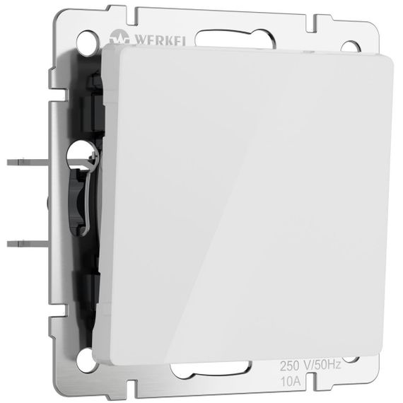 Выключатель одноклавишный Werkel белый акрил W1112041 4690389197253