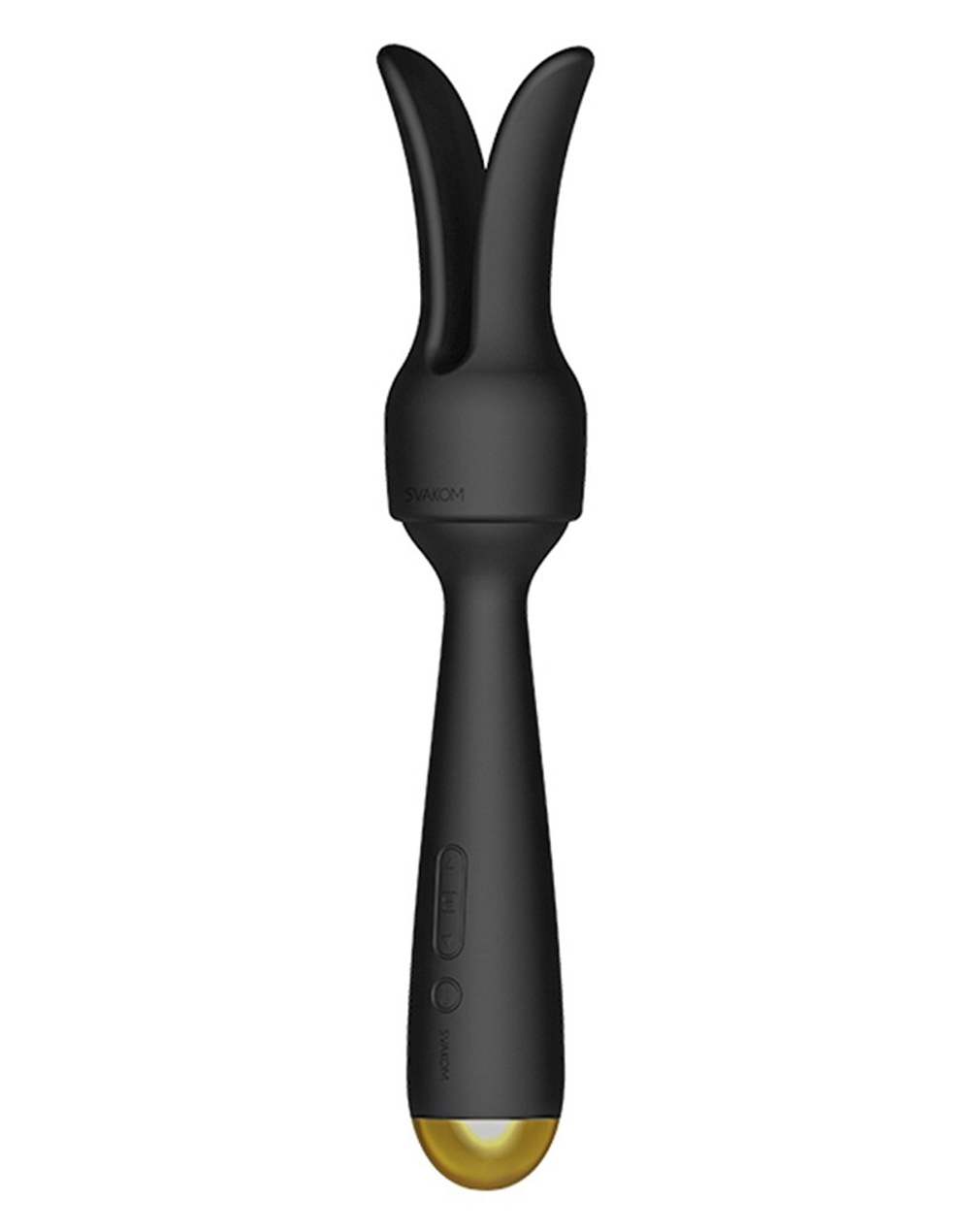 Черный интерактивный нагревающийся вибромассажер Emma Neo