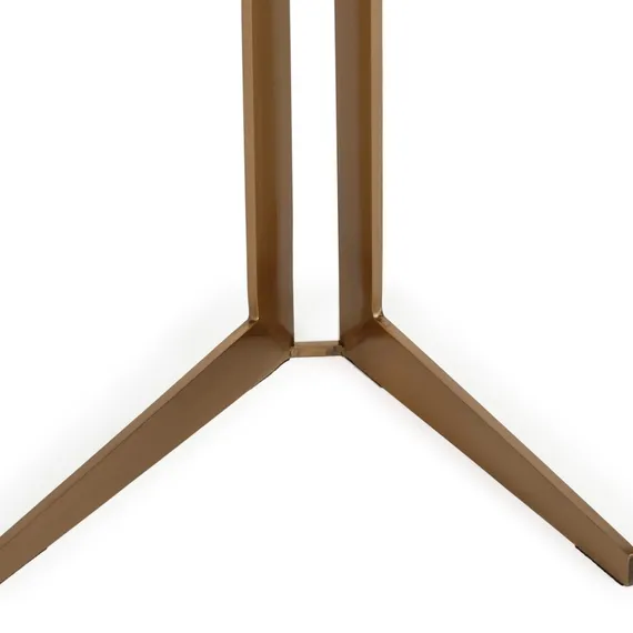 Кофейный стол Gravita Ø38х52 см, мрамор, сталь